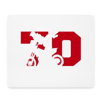 Moto 70 Biker - Mousepad (Querformat) - Weiß - Vorne