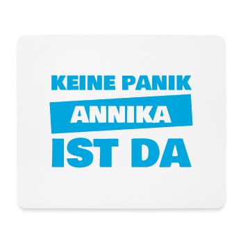 Vorname Annika - Mousepad (Querformat) - Weiß - Vorne