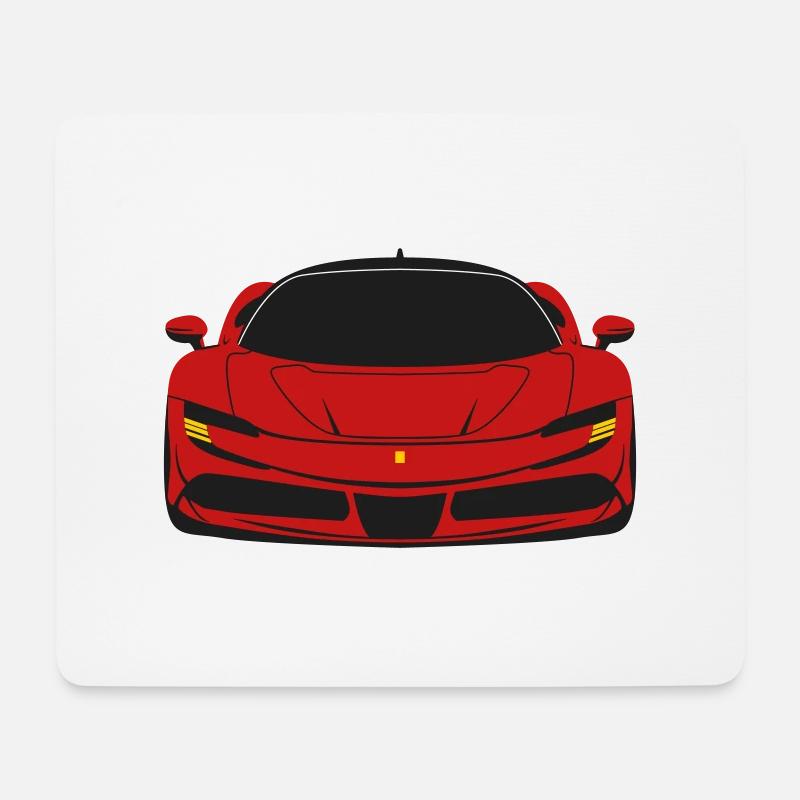 Ferra Italienischer Sportwagen - Mousepad (Querformat) - Weiß