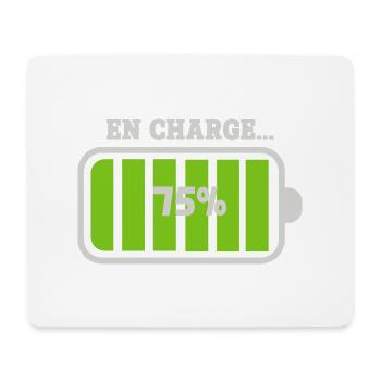 Battery at 75% charge - Mouse Pad (horizontal) - white - Front