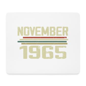Vintage November 1965 Vintage Retro November 1965 - Mouse Pad (horizontal) - white - Front