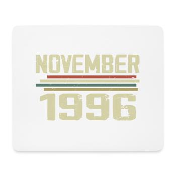Vintage November 1996 vintage retro November 1996 - Mouse Pad (horizontal) - white - Front