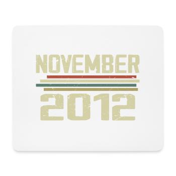 Vintage November 2012 Vintage Retro November 2012 - Mouse Pad (horizontal) - white - Front