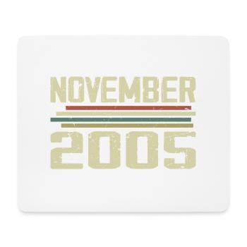 Vintage November 2005 vintage retro November 2005 - Mouse Pad (horizontal) - white - Front