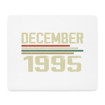 Décembre 1995 Vintage Vintage Rétro Anniversaire - Tapis de souris (format paysage) - blanc - Devant