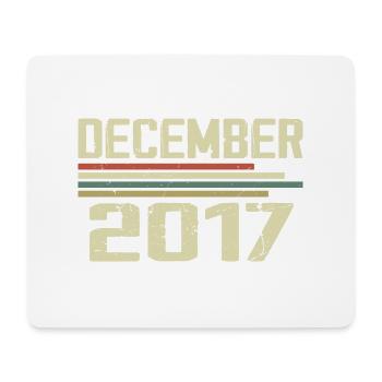 December 2017 Vintage Vintage Retro Birthday - Mouse Pad (horizontal) - white - Front
