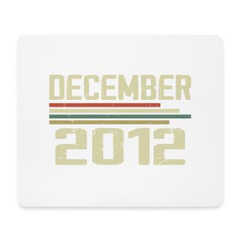 December 2012 Vintage Vintage Retro Birthday - Mouse Pad (horizontal) - white - Front