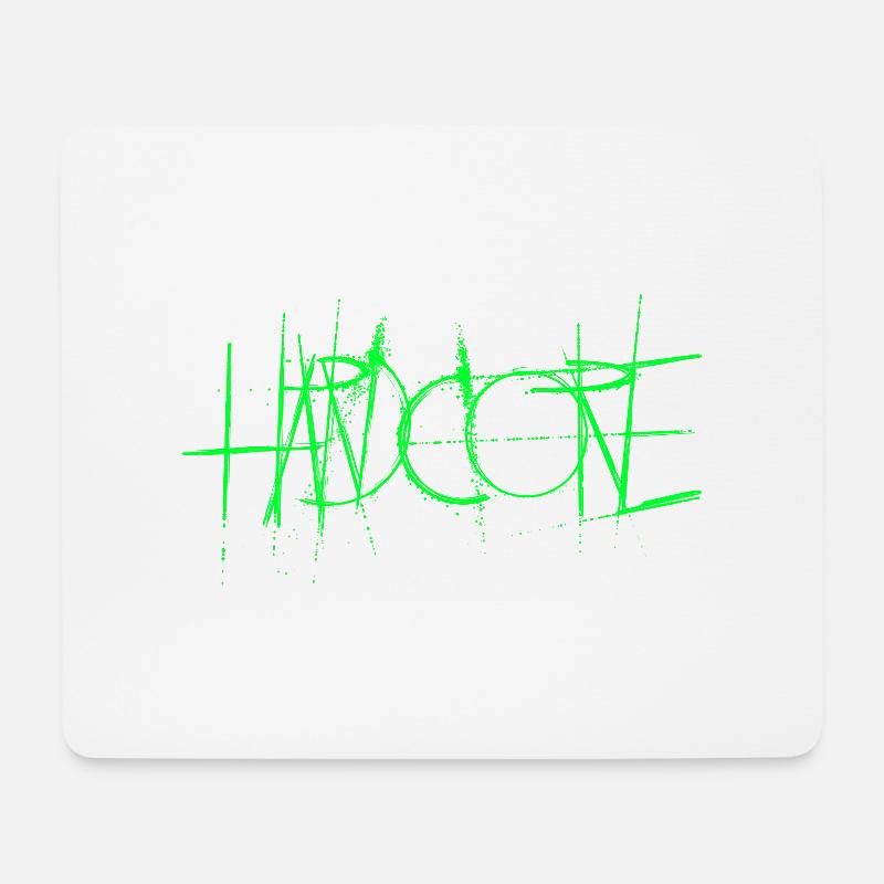 Hardcore - Mousepad (Querformat) - Weiß