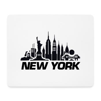 new york skyline ny - Mousepad (Querformat) - Weiß - Vorne