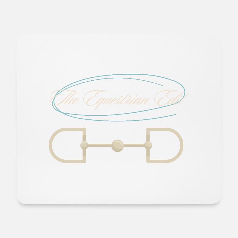 Pferdegebiss The Equestrian Edit - Mousepad (Querformat) - Weiß