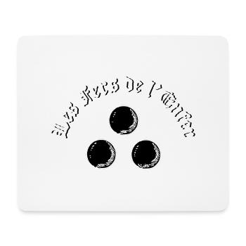 Les Fers de l'Enfer / Die Eisen der Hölle - Pétanque - Mousepad (Querformat) - Weiß - Vorne