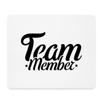 Team member - Mousepad (Querformat) - Weiß - Vorne