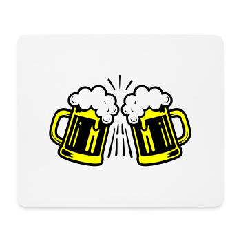 Beer Symbol Beer Glass - Mouse Pad (horizontal) - white - Front