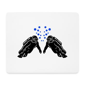 Diving Team Diving - Mouse Pad (horizontal) - white - Front