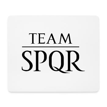 Équipe SPQR logo vecteur foncé - Tapis de souris (format paysage) - blanc - Devant