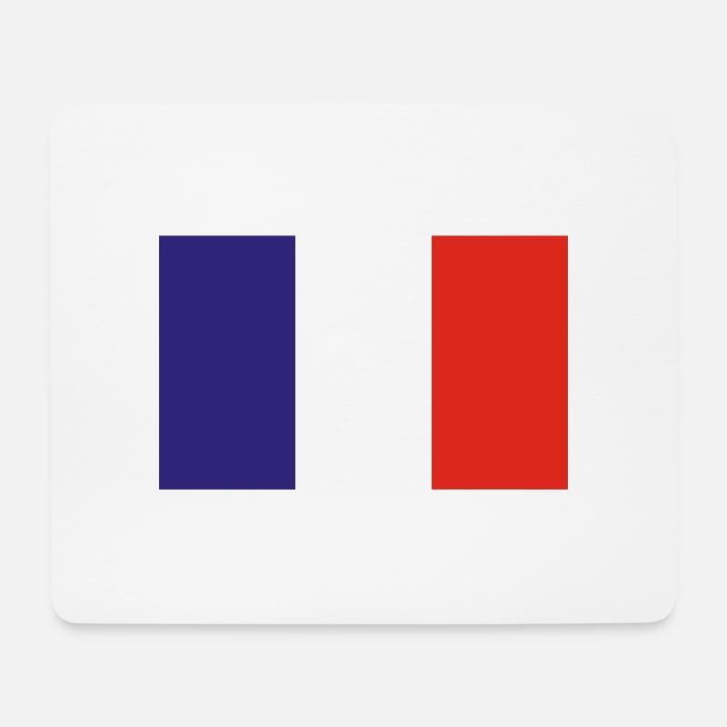 Frankreich - Mousepad (Querformat) - Weiß