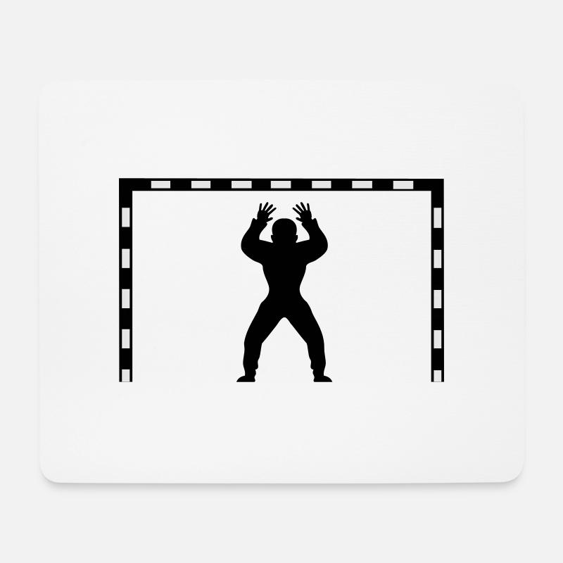 Handball Torwart - Mousepad (Querformat) - Weiß