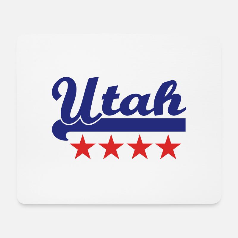 utah - Mousepad (Querformat) - Weiß