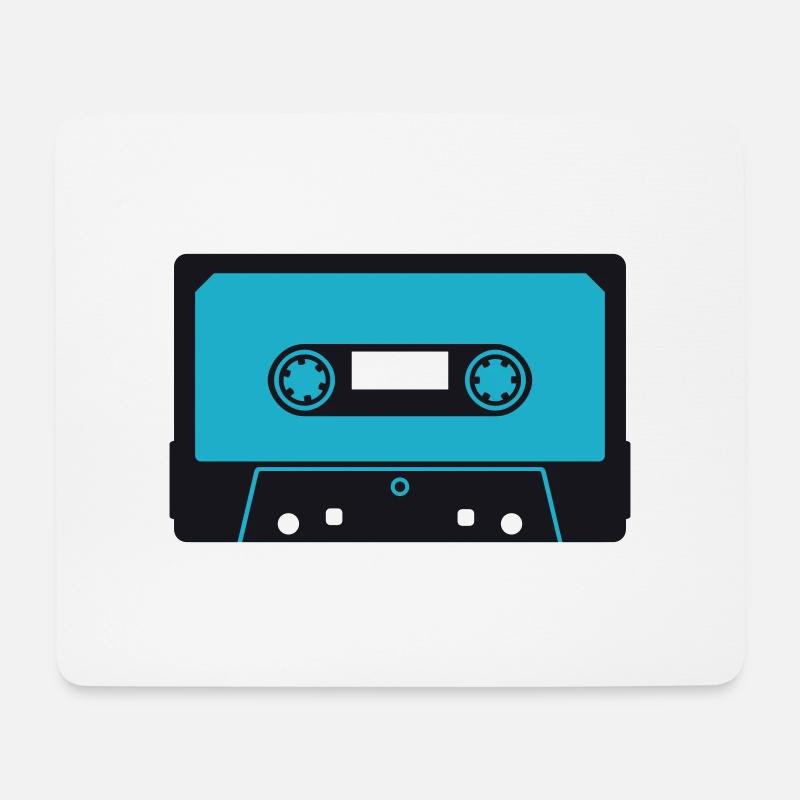 kassette02_2f - Mousepad (Querformat) - Weiß