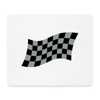 Racing Flag - Mouse Pad (horizontal) - white - Front