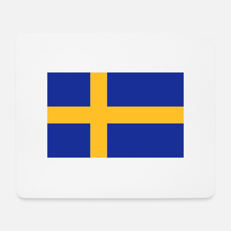 SCHWEDEN - Mousepad (Querformat) - Weiß