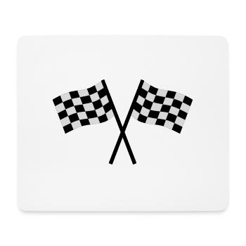 Ziel - Flagge - Mousepad (Querformat) - Weiß - Vorne