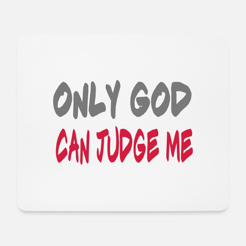 only GOD - Mousepad (Querformat) - Weiß
