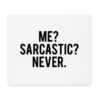 sarcastic - Tapis de souris (format paysage) - blanc - Devant