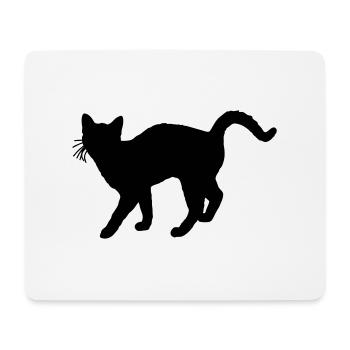 katze - Mousepad (Querformat) - Weiß - Vorne