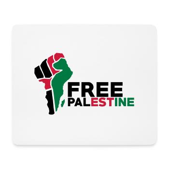 Free Palestine - Mousepad (Querformat) - Weiß - Vorne
