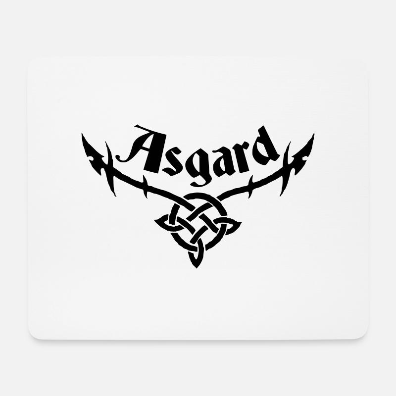 asgard-tribal - Mousepad (Querformat) - Weiß