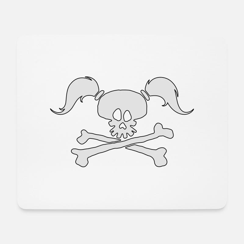 Piraten-Mädchen - Mousepad (Querformat) - Weiß