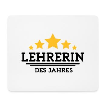 lehrerin des Jahres - Mousepad (Querformat) - Weiß - Vorne