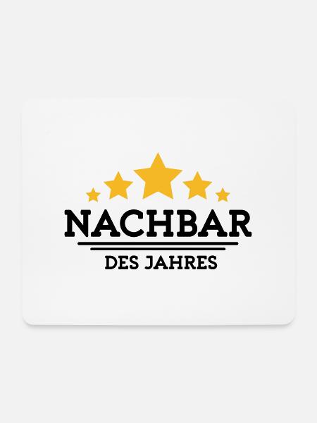nachbar des Jahres - Mousepad (Querformat) - Weiß