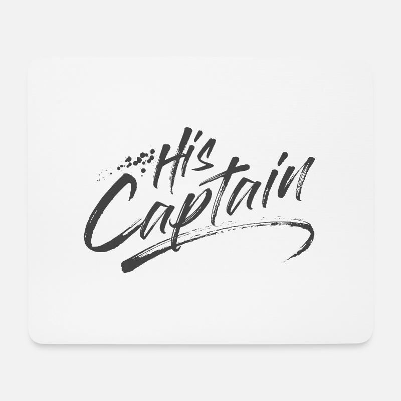 His Captain - Mousepad (Querformat) - Weiß