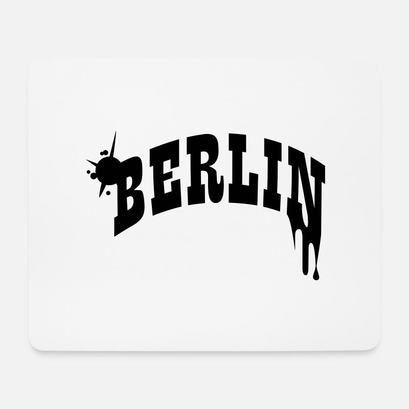 Berlin Schriftzug - Mousepad (Querformat) - Weiß