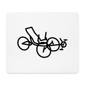 ICE-Adventure_HD_zw - Mousepad (Querformat) - Weiß - Vorne