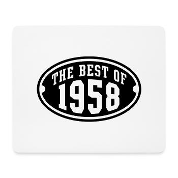 LE MEILLEUR DE 1958 - conception Anniversaire - Tapis de souris (format paysage) - blanc - Devant