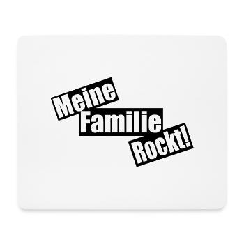 my family rocks - Mouse Pad (horizontal) - white - Front