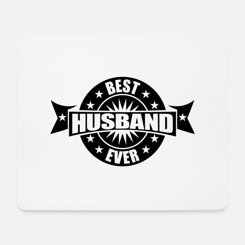 schwarz auszeichnung rund kreis siegel banner stem - Mousepad (Querformat) - Weiß