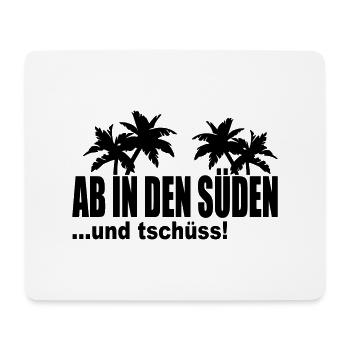 from the south - Mouse Pad (horizontal) - white - Front