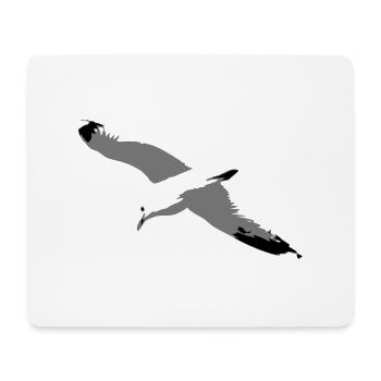 Gull - Tapis de souris (format paysage) - blanc - Devant