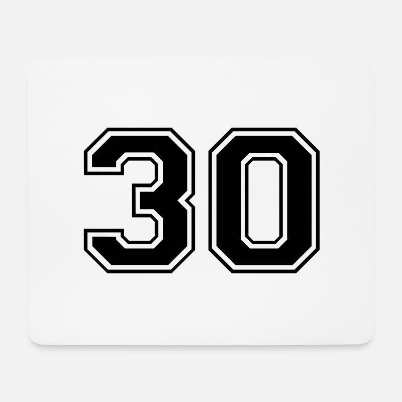 30 - Mousepad (Querformat) - Weiß