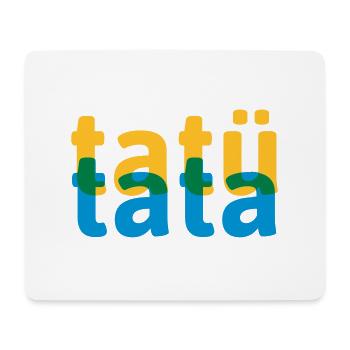 tatü tata siren abstract words - Mouse Pad (horizontal) - white - Front
