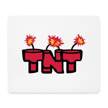 angezuendet text stangen boom feuer heiss tnt dyna - Mousepad (Querformat) - Weiß - Vorne