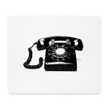 TÉLÉPHONE - Tapis de souris (format paysage) - blanc - Devant
