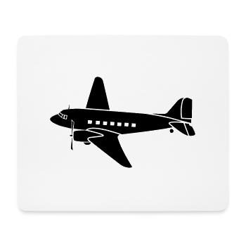avion historique DC3 Raisin Bomber Berlin - Tapis de souris (format paysage) - blanc - Devant
