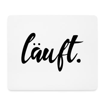 running jogging success motto make running fun - Mouse Pad (horizontal) - white - Front