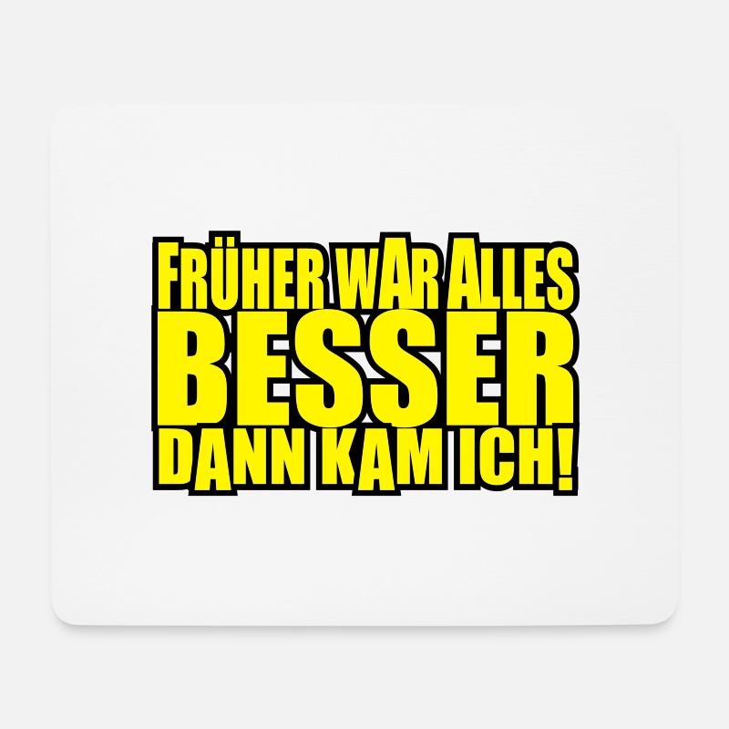 everything was better - Mouse Pad (horizontal) - white