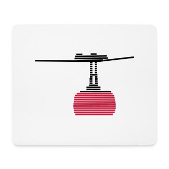 cable car - Mouse Pad (horizontal) - white - Front